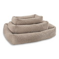 havaneser.shop Hundebett Bellagio in Beige mit orthopädischer Matratze und weicher, strukturierter Oberfläche