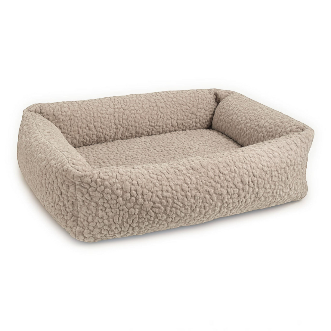 havaneser.shop Hundebett Bellagio in Beige mit orthopädischer Matratze und weicher, strukturierter Oberfläche