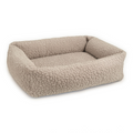 havaneser.shop Hundebett Bellagio in Beige mit orthopädischer Matratze und weicher, strukturierter Oberfläche