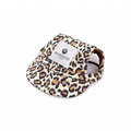 havaneser.shop Base Cappy mit Leopardenmuster für Hunde, inklusive Ohrlöchern und verstellbarem Kinnband
