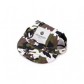 havaneser.shop Base Cappy für Hunde im Camouflage-Design mit Ohrlöchern und verstellbarem Kinnband