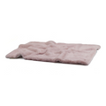 havaneser.shop Hundedecke aus weichem, altrosa Webpelz für kleine Hunde, ideal für unterwegs und zu Hause