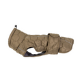 havaneser.shop CozyWalk Hundejacke in Oliv mit Steppmuster, wasserabweisendem Material und reflektierendem Streifen