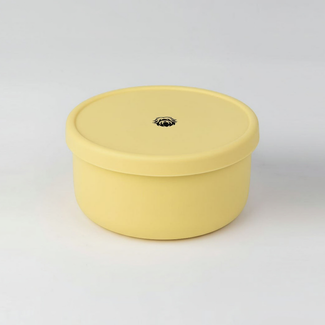 havaneser.shop FreshBite Bowl Snackbox in Gelb aus Silikon mit passendem Deckel für unterwegs