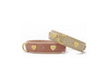 Lederhalsband Golden Herz