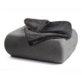 havaneser.shop Wohndecke aus grauem Webpelz und weichem Fleece, ideal als luxuriöser Überwurf für Sofa oder Hundebett