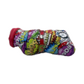 havaneser.shop Cozy Chic Hundemantel mit buntem Comic-Muster, wasserabweisend und warm gefüttert für den Winter.