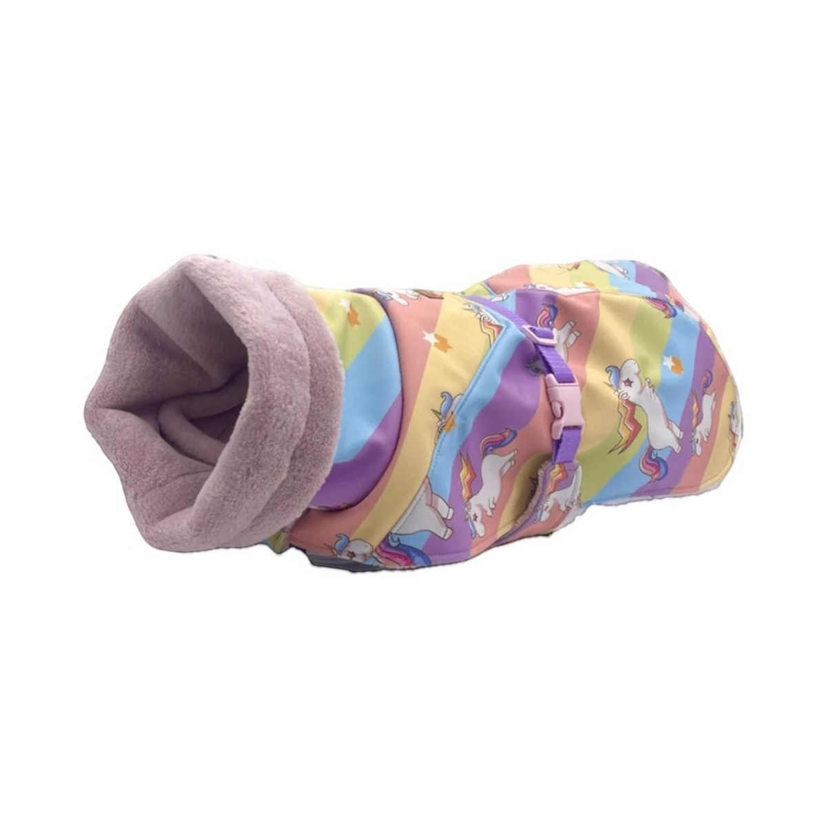 havaneser.shop Cozy Chic Hundemantel mit Einhorn-Muster, wasserabweisend mit weichem, warmem Innenfutter