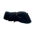 havaneser.shop Cozy Chic Hundemantel in Schwarz mit weichem Innenfutter, wasserabweisend und verstellbarem Bauchgurt