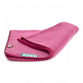 havaneser.shop weiche Fleece-Kuscheldecke in Pink mit edlem Einfassband für Hunde