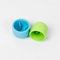 havaneser.shop Slow Munch Buddy Snackball aus blauem und grünem BPA-freiem Silikon für Hunde
